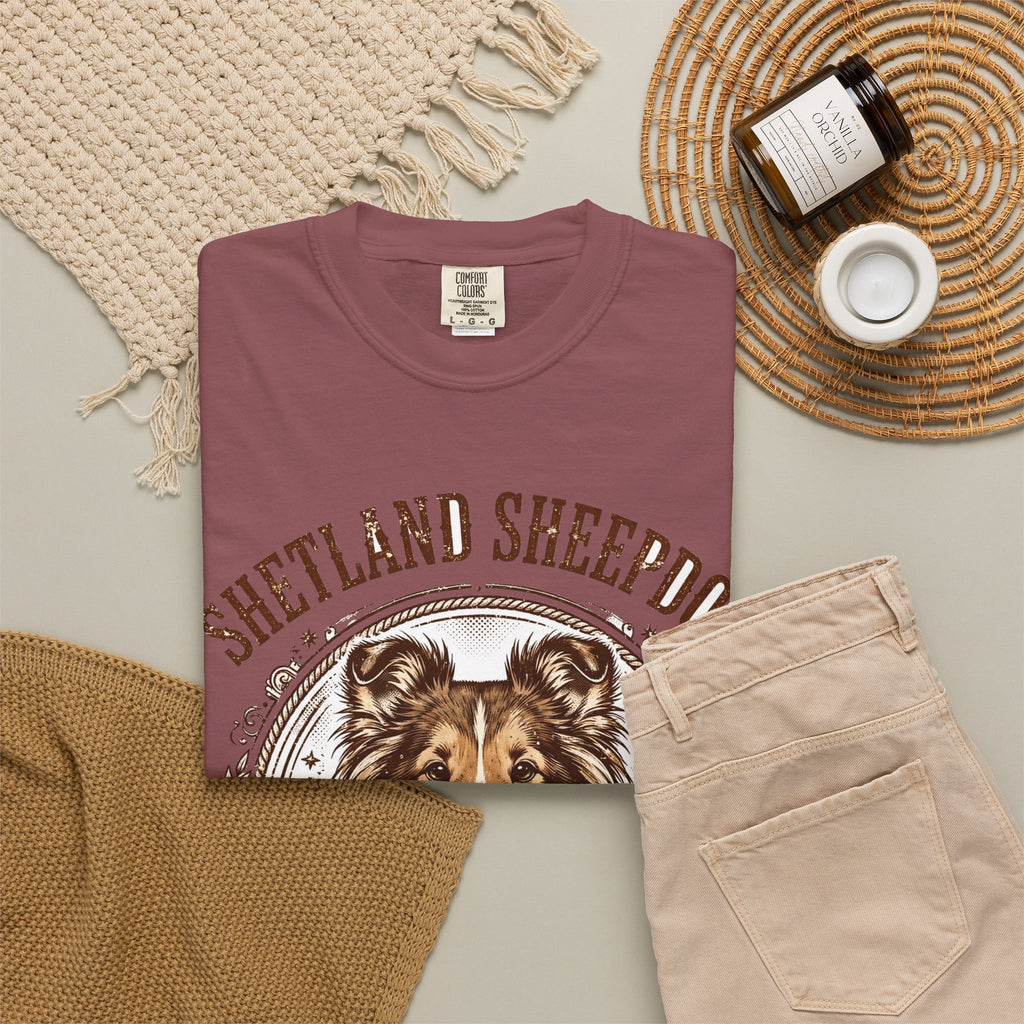 'Sheltie Shuffle' Shetland Sheepdog T-Shirt — alternate view