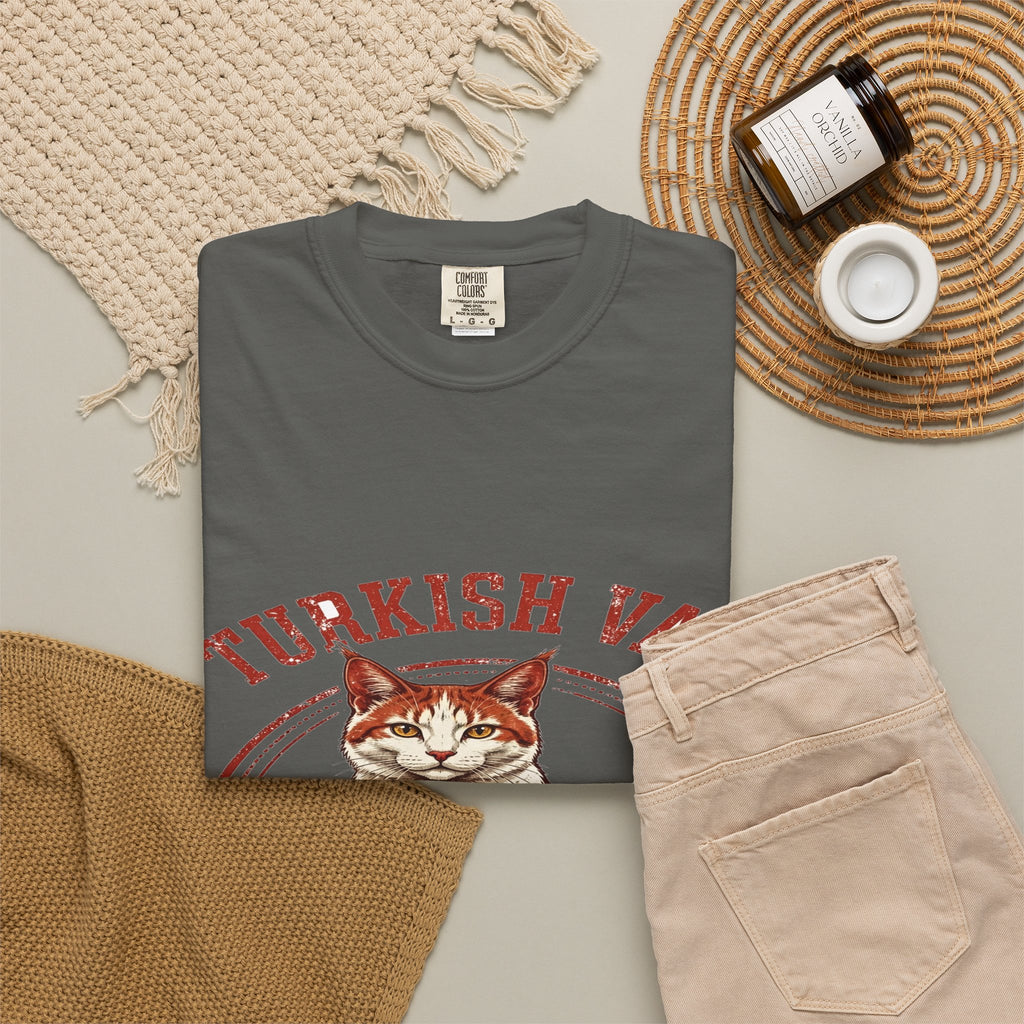 'Pool Party' Turkish Van Cat T-Shirt — alternate view