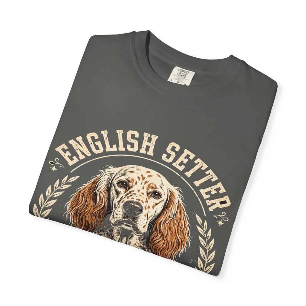 'Feathered & Fabulous' English Setter T-Shirt — alternate view