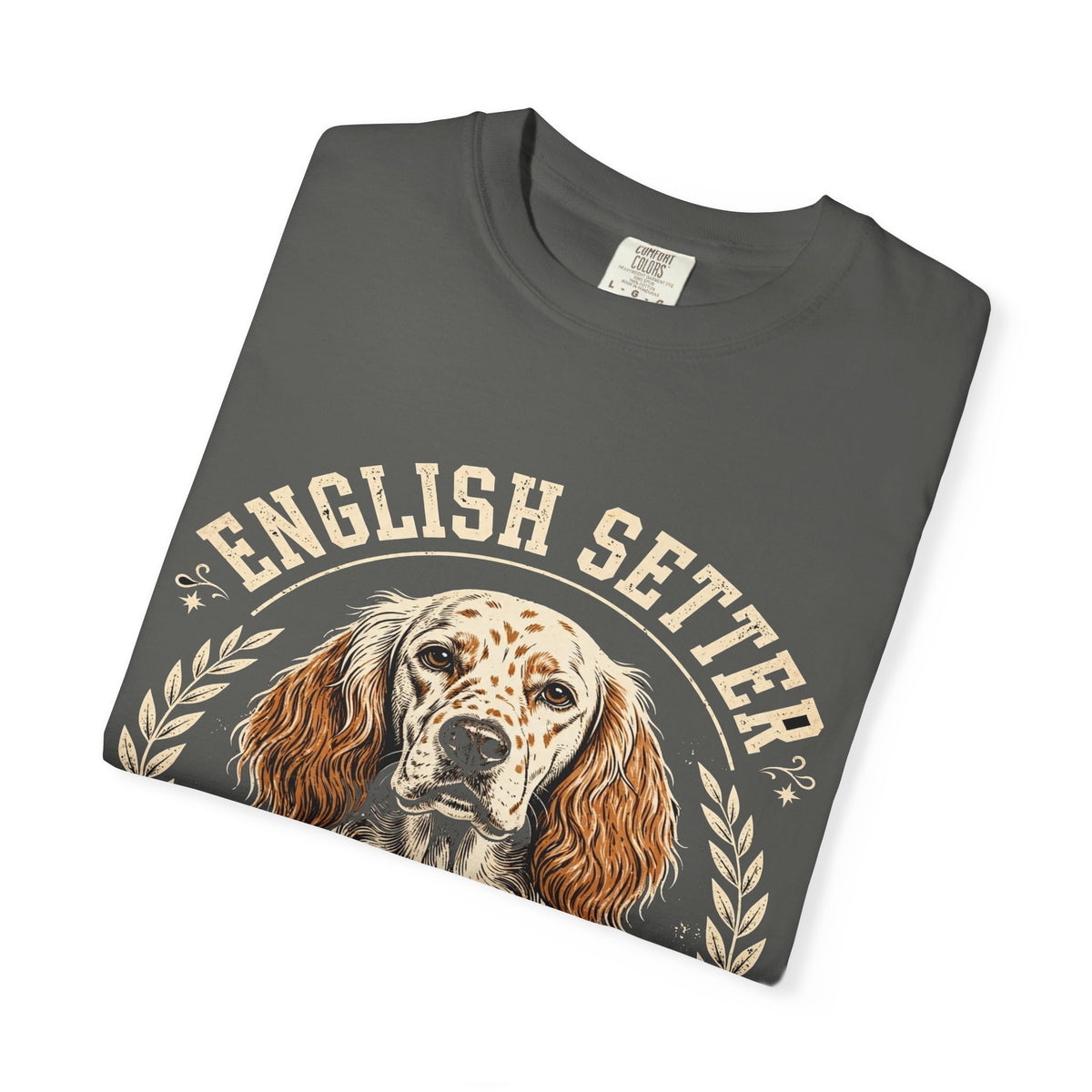 'Feathered & Fabulous' English Setter T-Shirt — alternate view