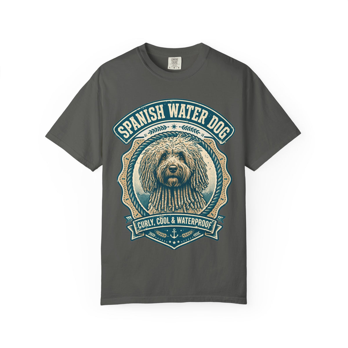 'Waterproof' Spanish Water Dog T-Shirt — alternate view