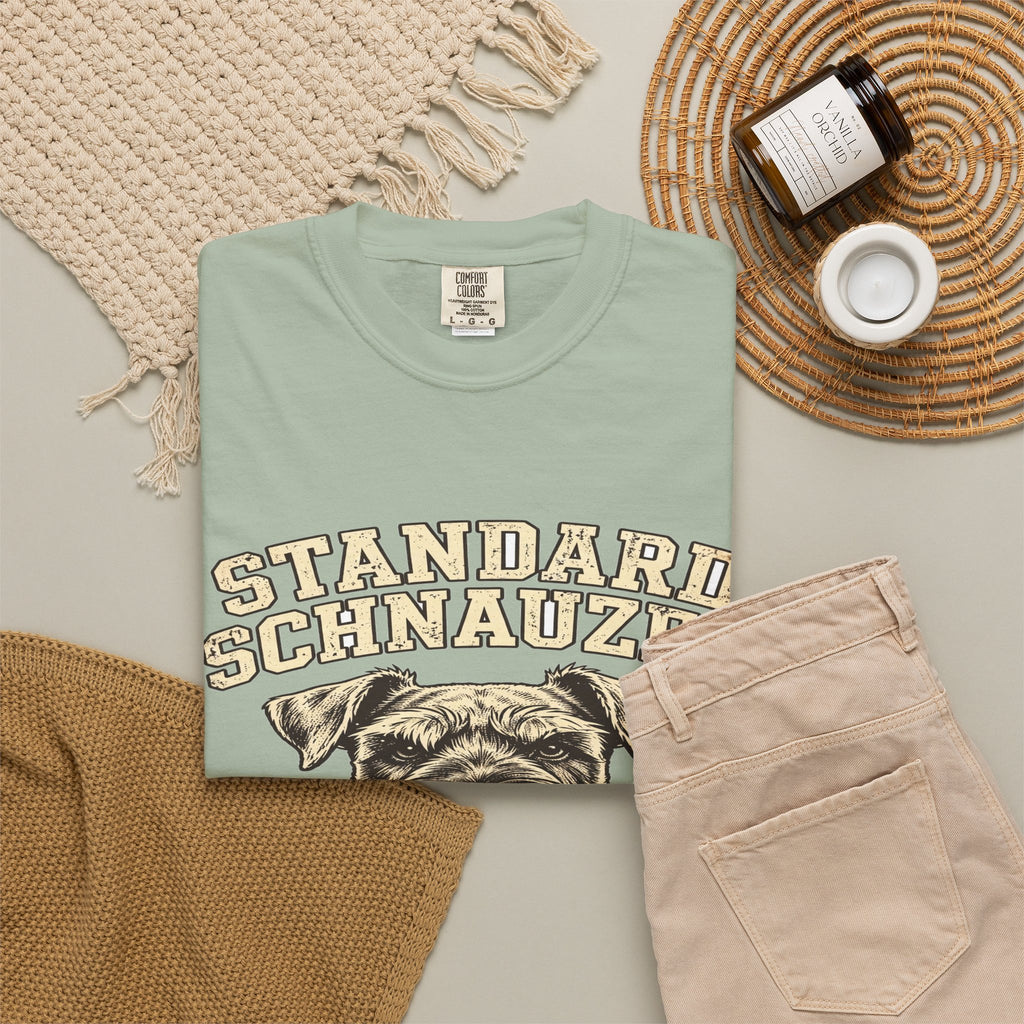 'Bearded & Bold' Standard Schnauzer T-Shirt — alternate view