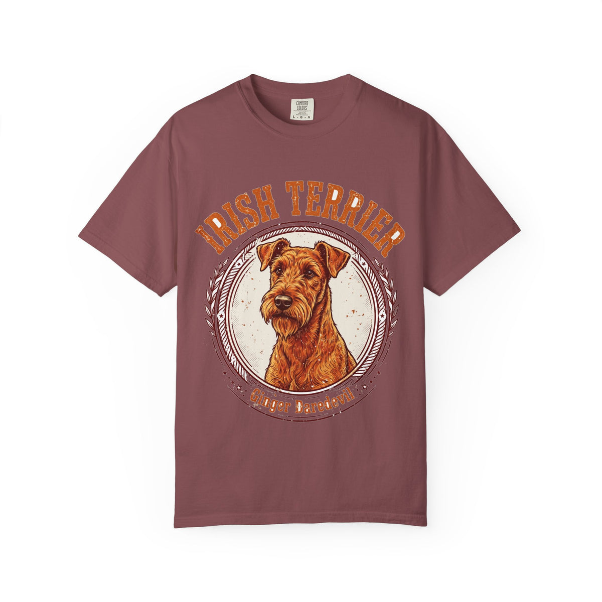 'Ginger Daredevil' Irish Terrier T-Shirt — alternate view