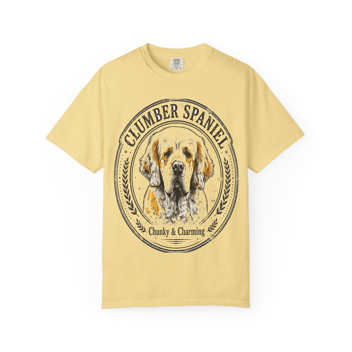 'Chunky & Charming' Clumber Spaniel T-Shirt — alternate view