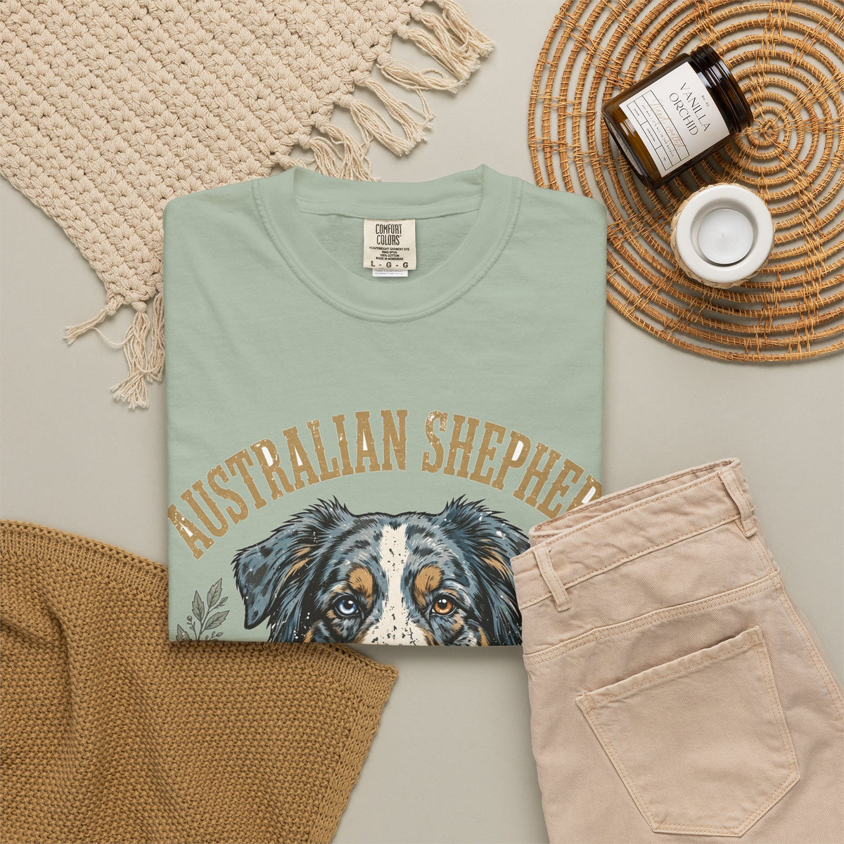 'Herding Hearts' Australian Shepherd T-Shirt — alternate view