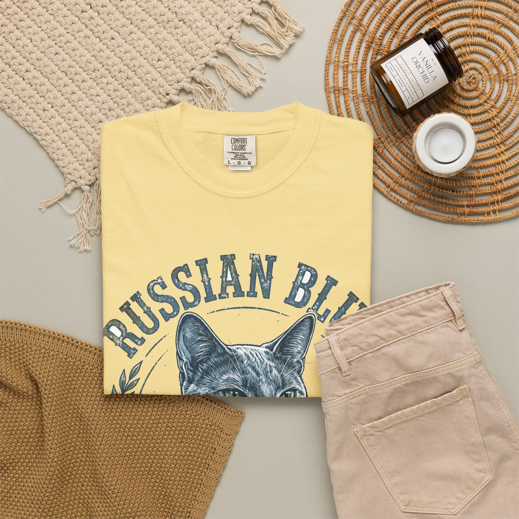 'Gray Ghost' Russian Blue T-Shirt — alternate view