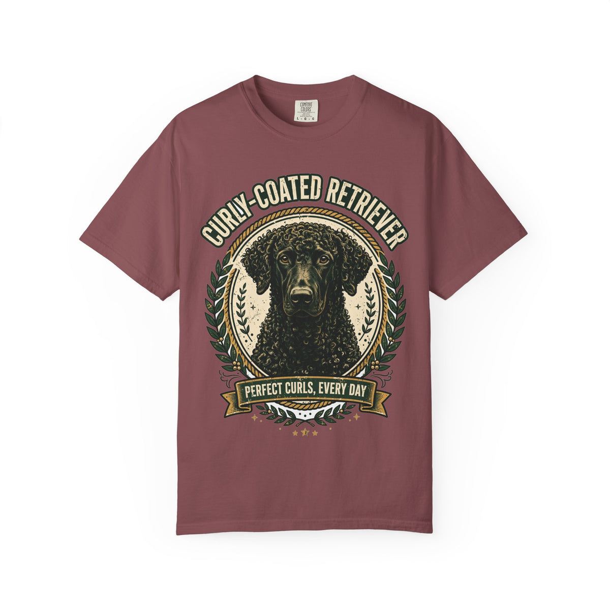'Perfect Curls' Curly-Coated Retriever T-Shirt — alternate view
