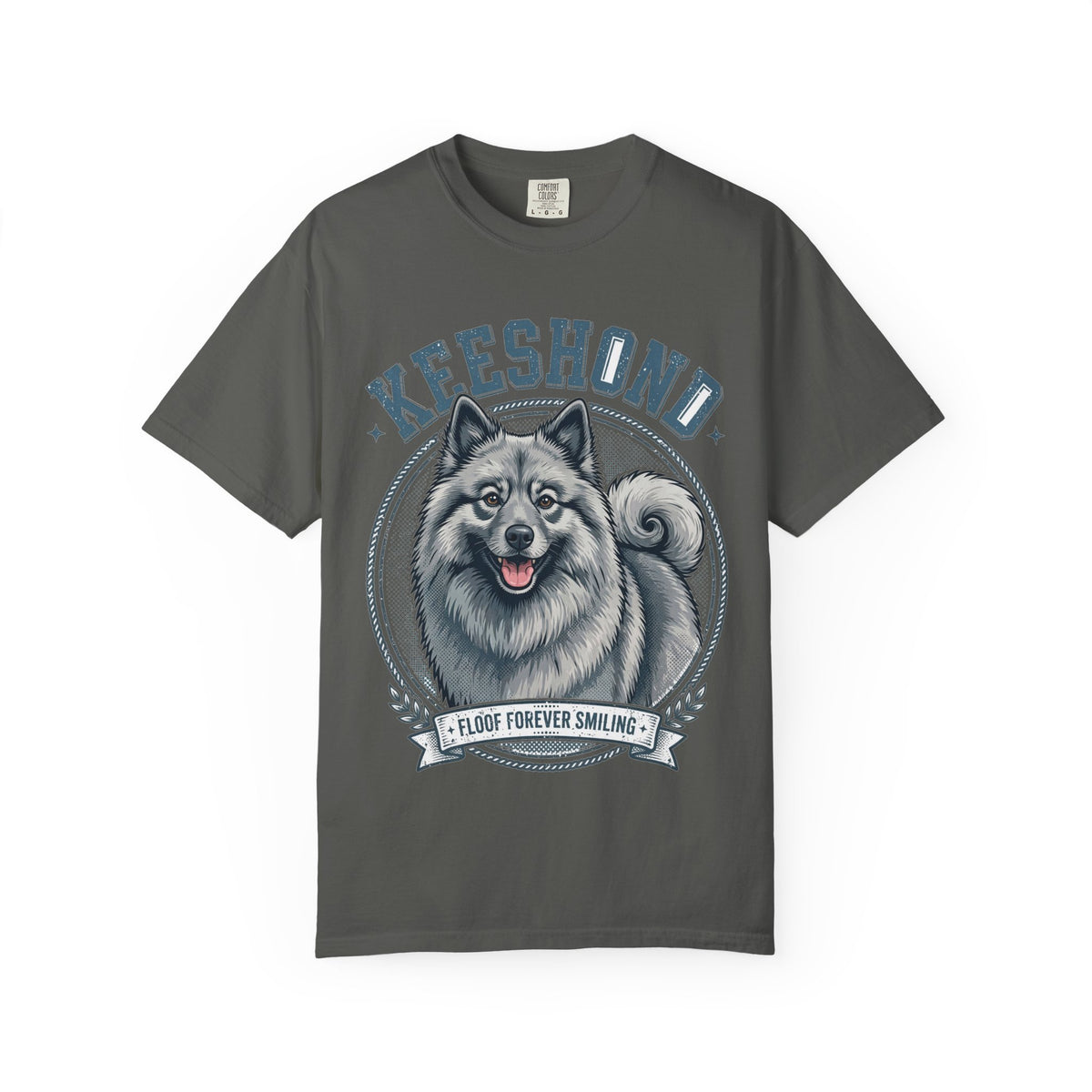 'Floof Forever Smiling' Keeshond T-Shirt — alternate view