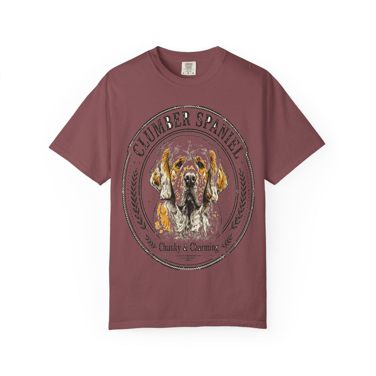 'Chunky & Charming' Clumber Spaniel T-Shirt — alternate view