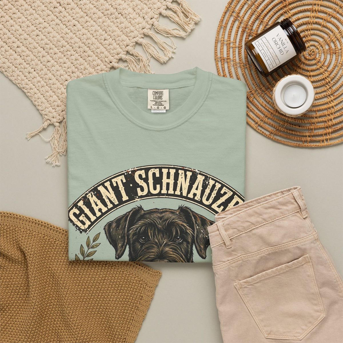 'Bearded Protector' Giant Schnauzer T-Shirt — alternate view