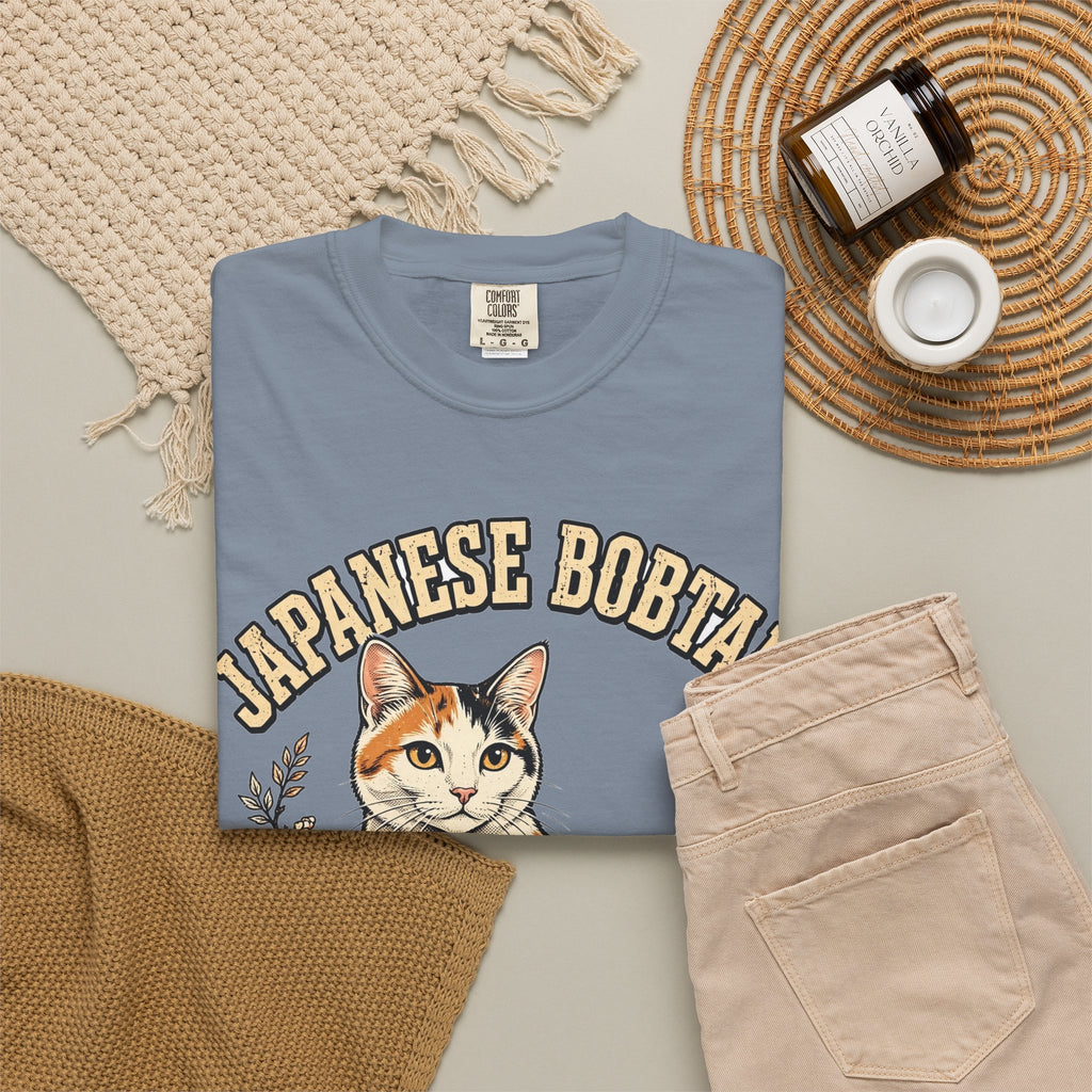 'Good Luck Charm' Japanese Bobtail Cat T-Shirt — alternate view