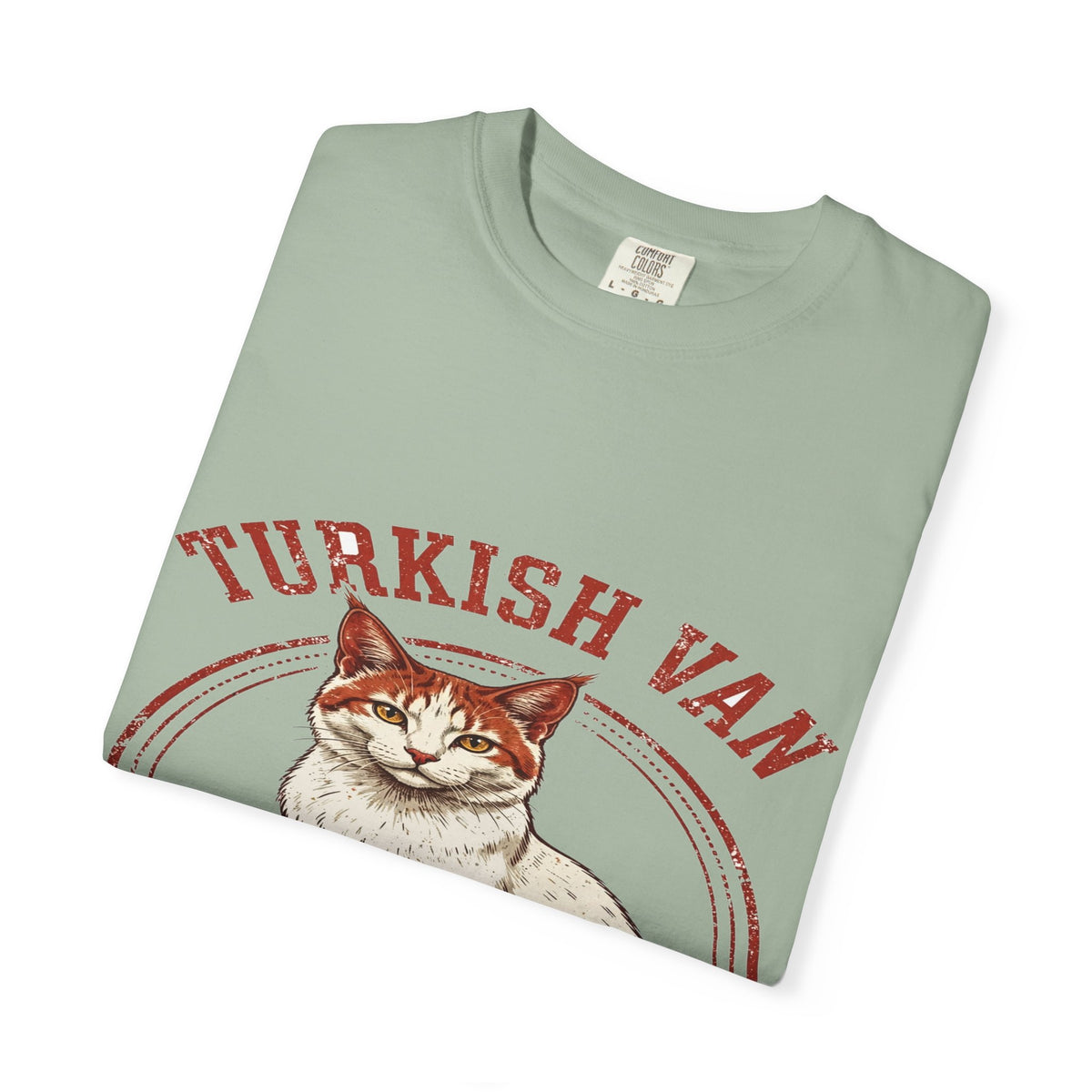 'Pool Party' Turkish Van Cat T-Shirt — alternate view