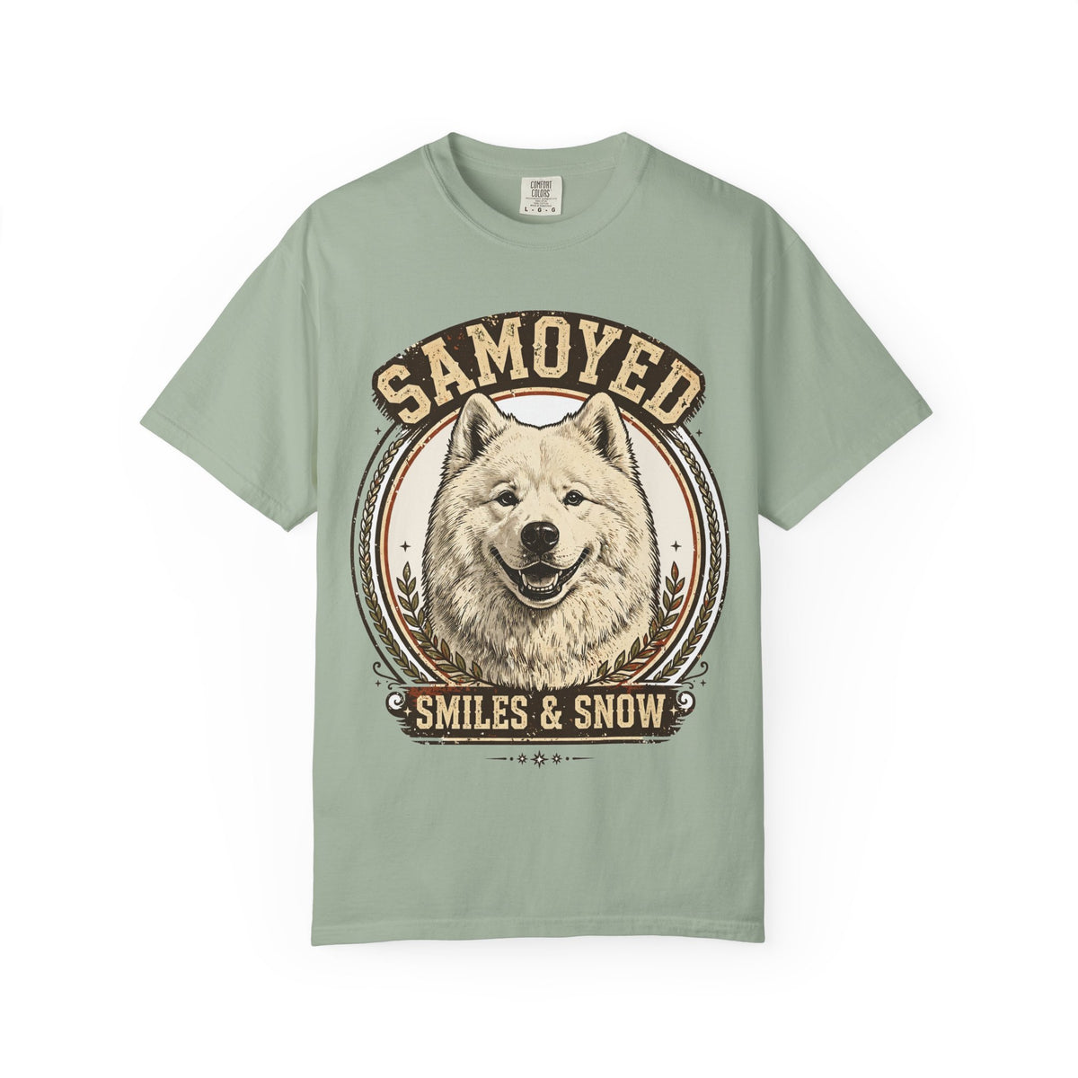 'Smiles & Snow' Samoyed T-Shirt — alternate view