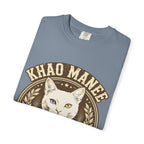 'Odd-Eyed Royalty' Khao Manee Cat T-Shirt — alternate view