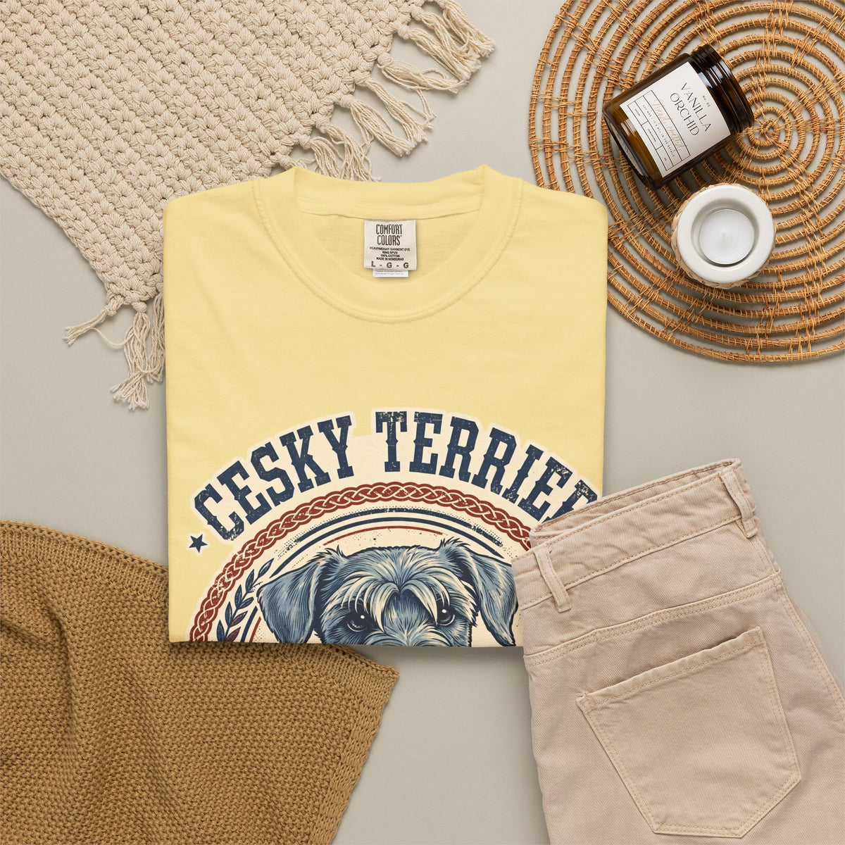 'Silky Beard' Cesky Terrier T-Shirt — alternate view
