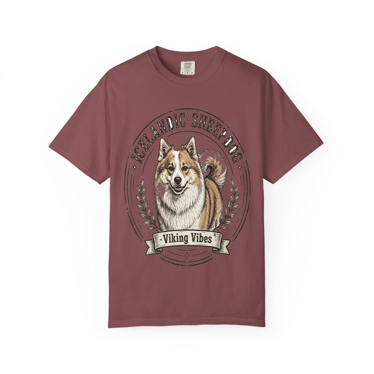 'Viking Vibes' Icelandic Sheepdog T-Shirt — alternate view