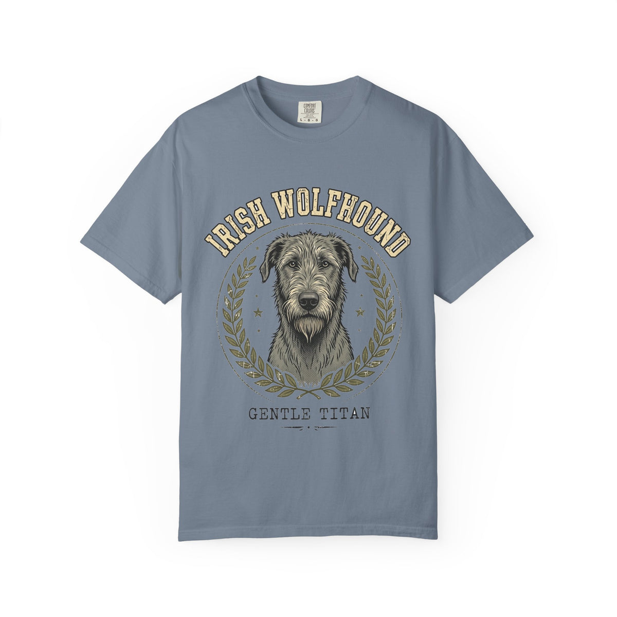 'Gentle Titan' Irish Wolfhound T-Shirt — alternate view
