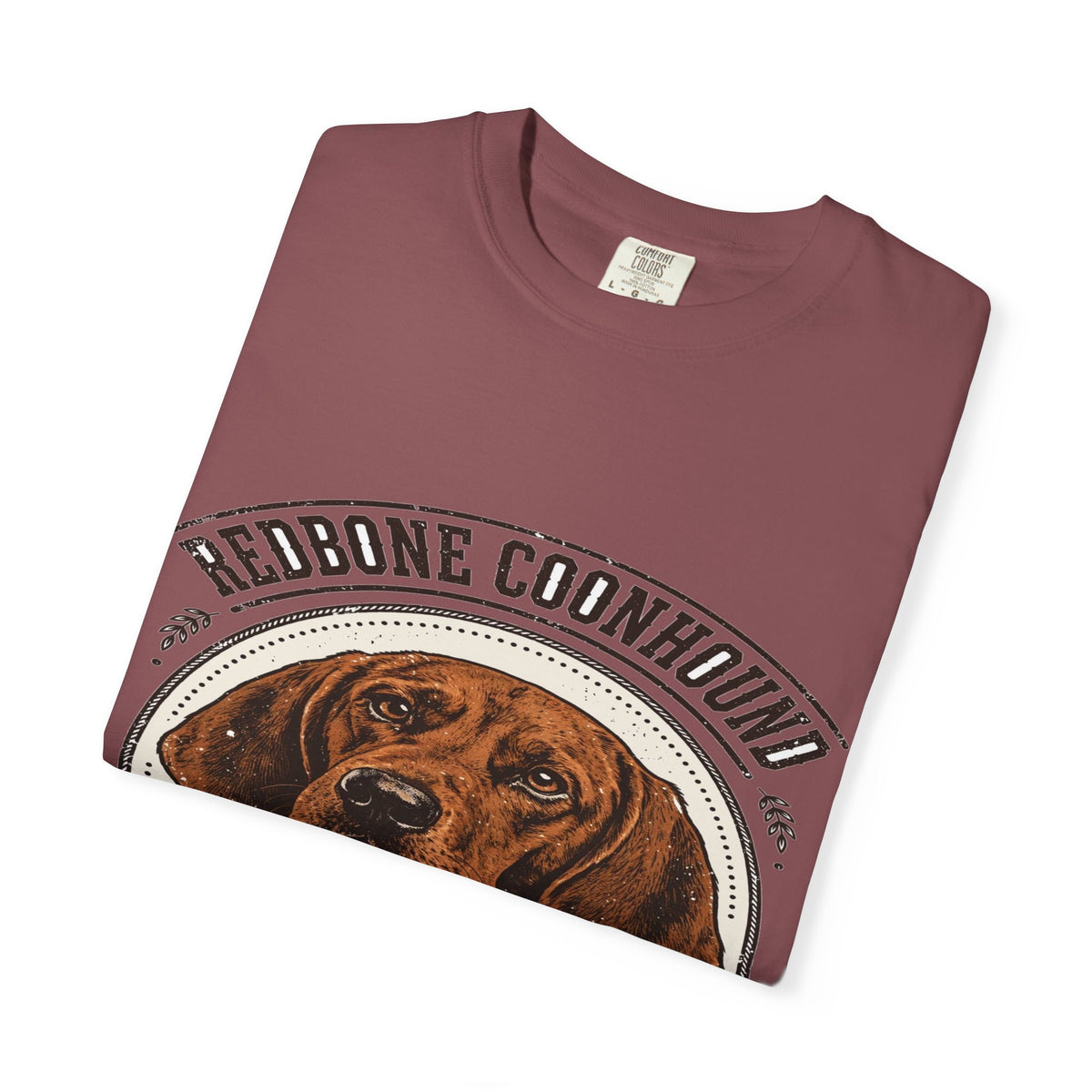 'Mahogany Howler' Redbone Coonhound T-Shirt — alternate view