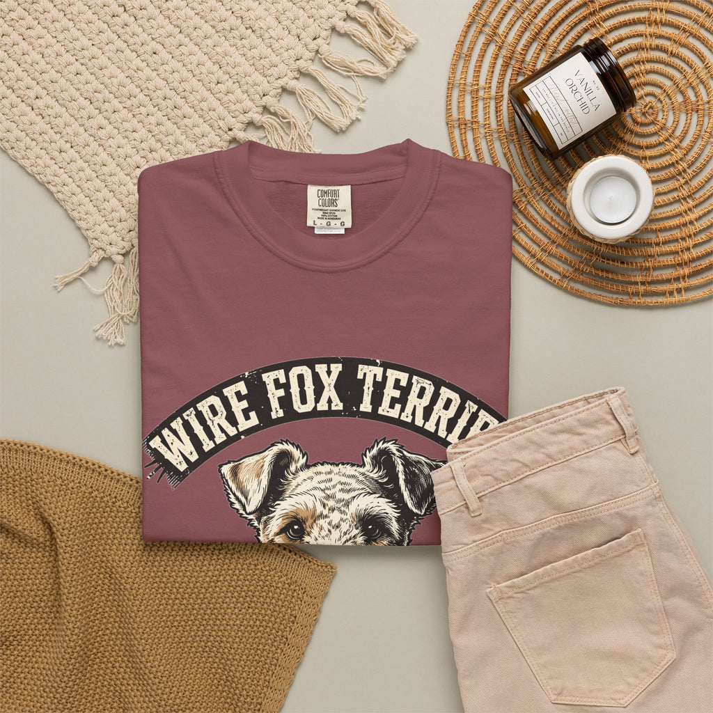 'Wire Whirlwind' Wire Fox Terrier T-Shirt — alternate view