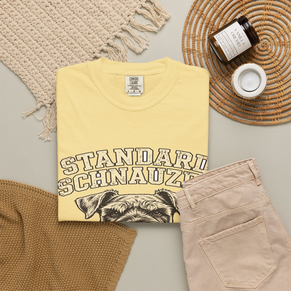 'Bearded & Bold' Standard Schnauzer T-Shirt — alternate view