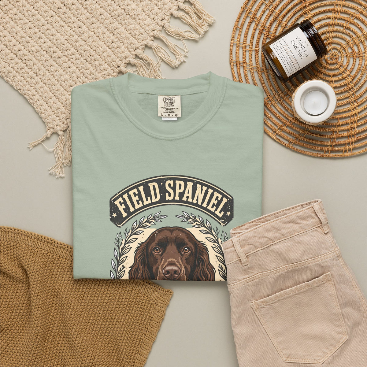 'Field Day' Field Spaniel T-Shirt — alternate view