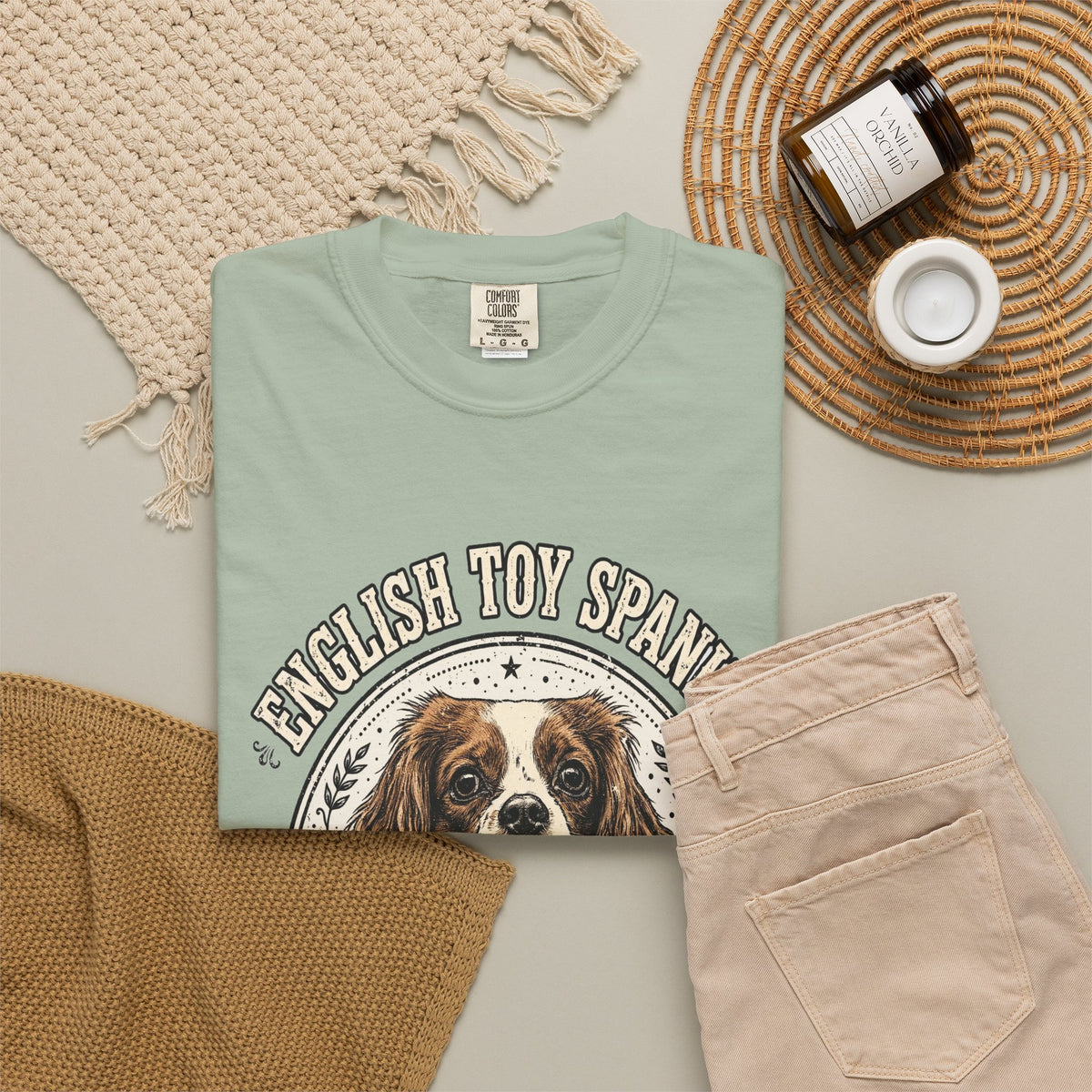 'Lap Royalty' English Toy Spaniel T-Shirt — alternate view