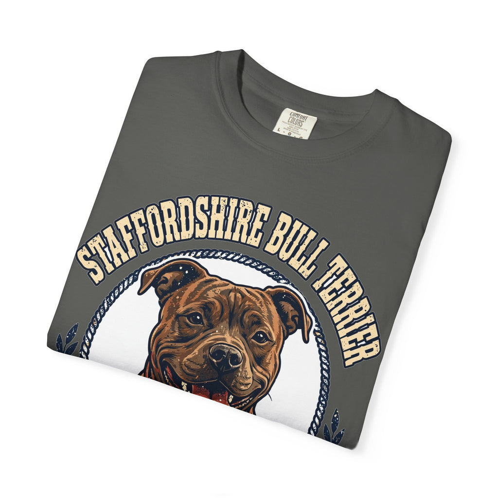 'Smiley Staffy' Staffordshire Bull Terrier T-Shirt — alternate view