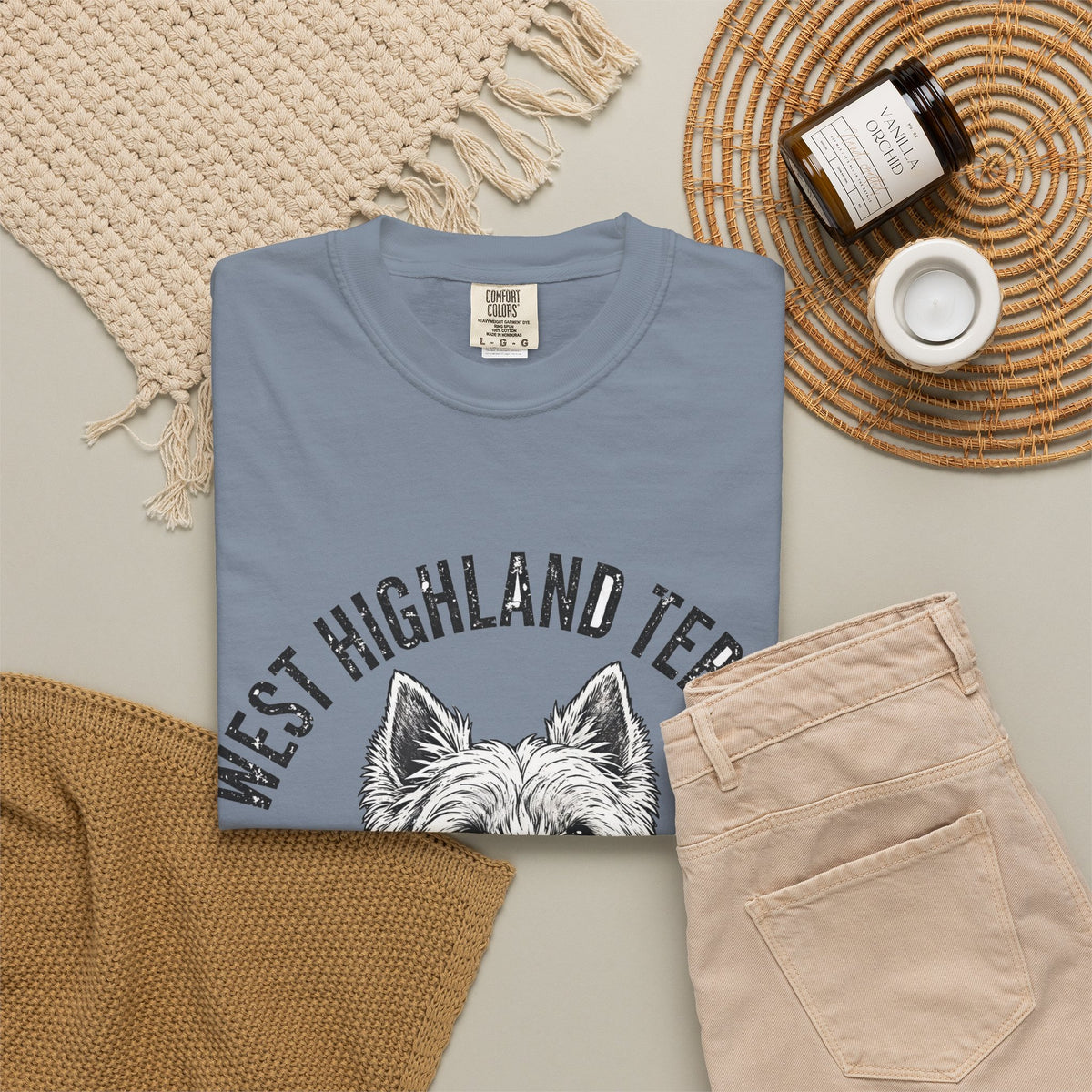 'Scruff Boss' West Highland Terrier T-Shirt — alternate view