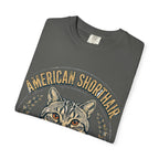 'Classic Cat Energy' American Shorthair T-Shirt — alternate view