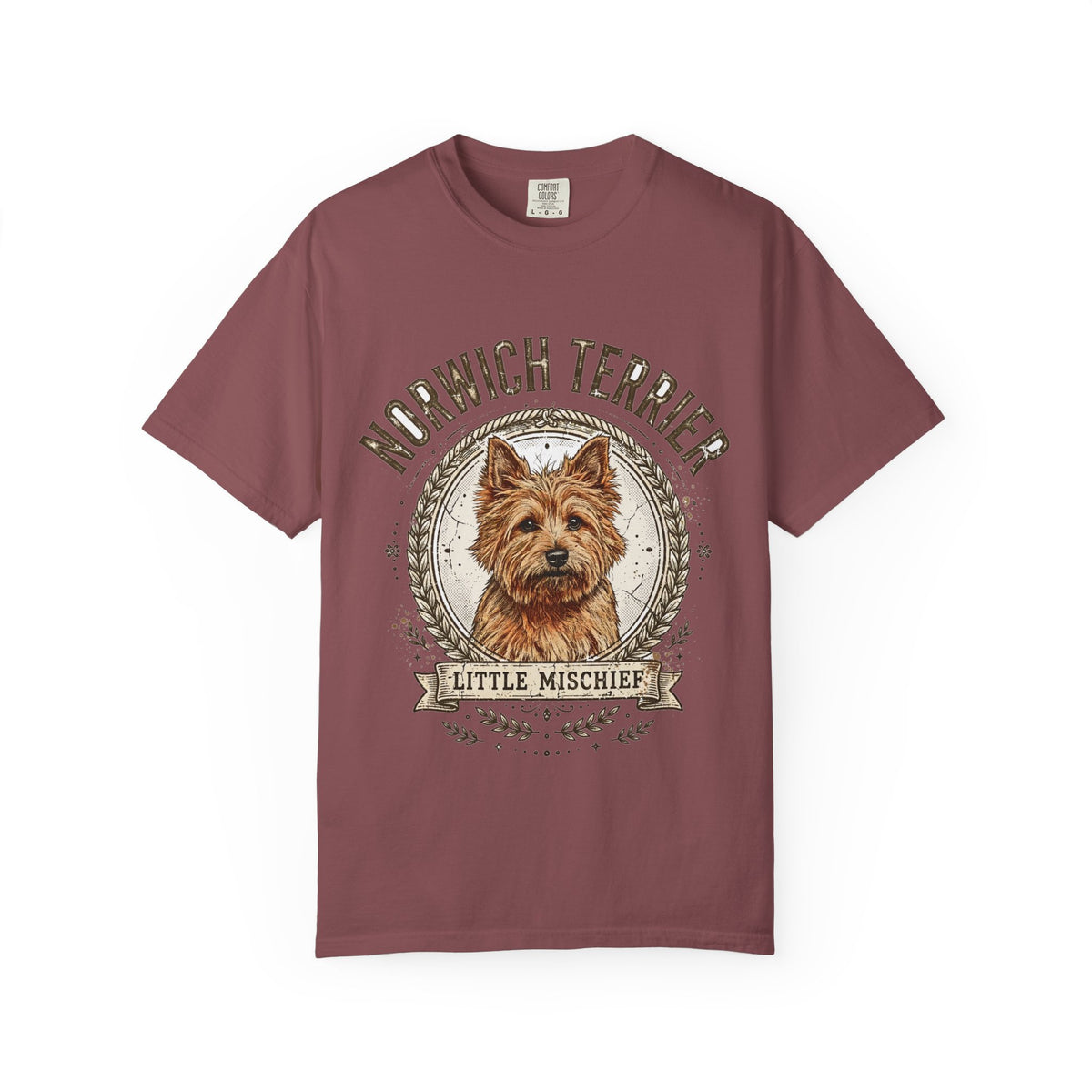 'Little Mischief' Norwich Terrier T-Shirt — alternate view