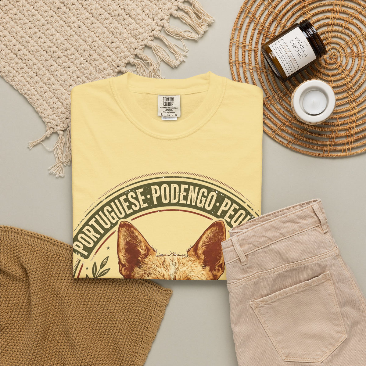 'Podengo Tiny Hunter' Portuguese Podengo Pequeno T-Shirt — alternate view