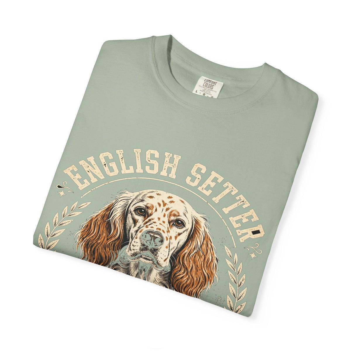 'Feathered & Fabulous' English Setter T-Shirt — alternate view