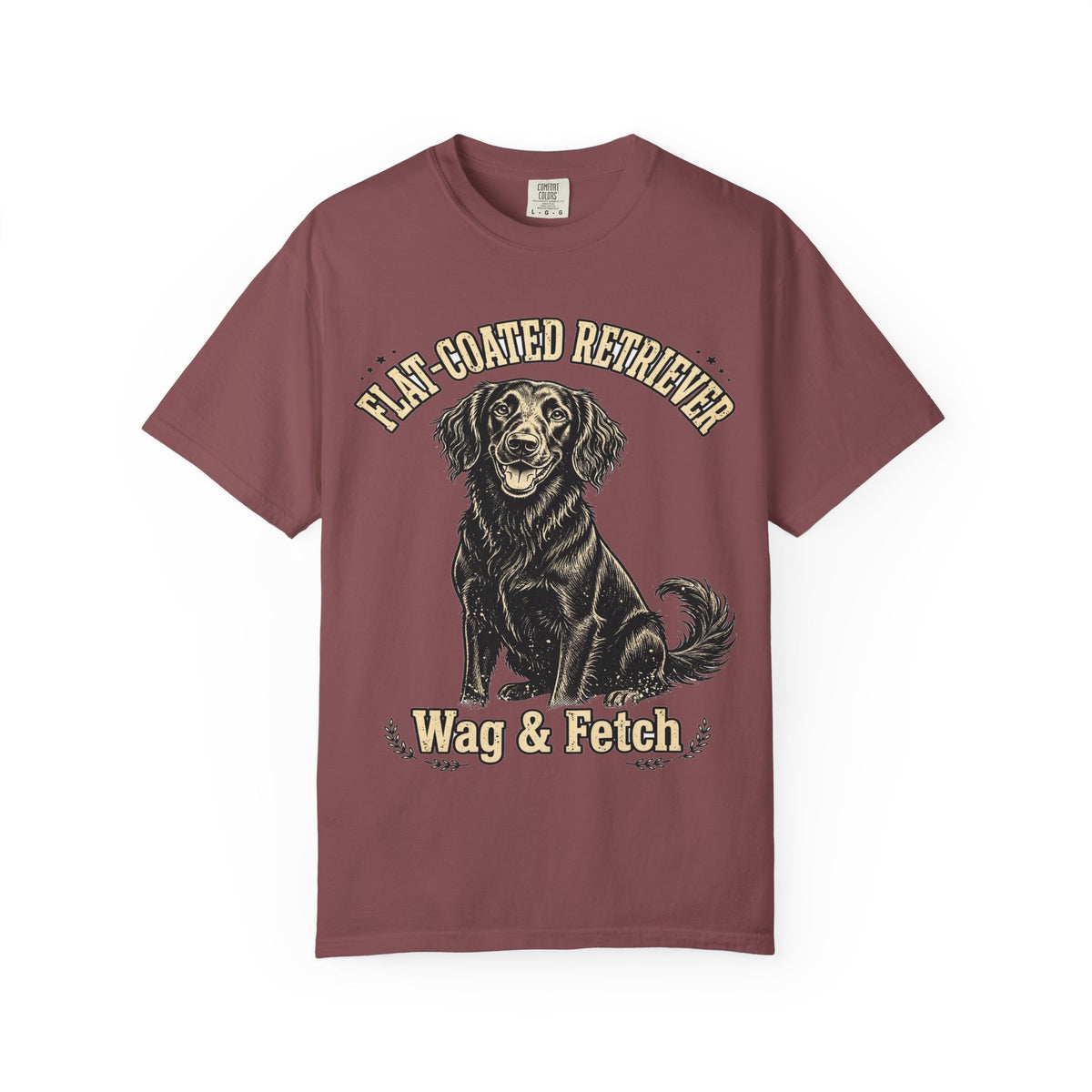 'Wag & Fetch' Flat-Coated Retriever T-Shirt — alternate view