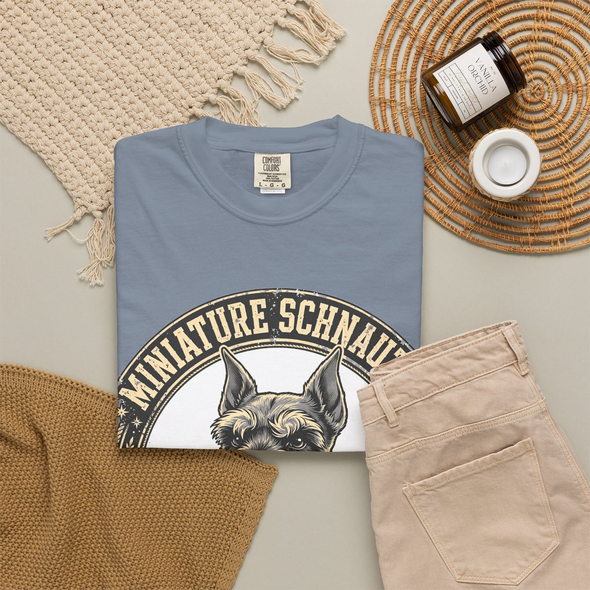 'Bearded Bandit' Miniature Schnauzer T-Shirt — alternate view