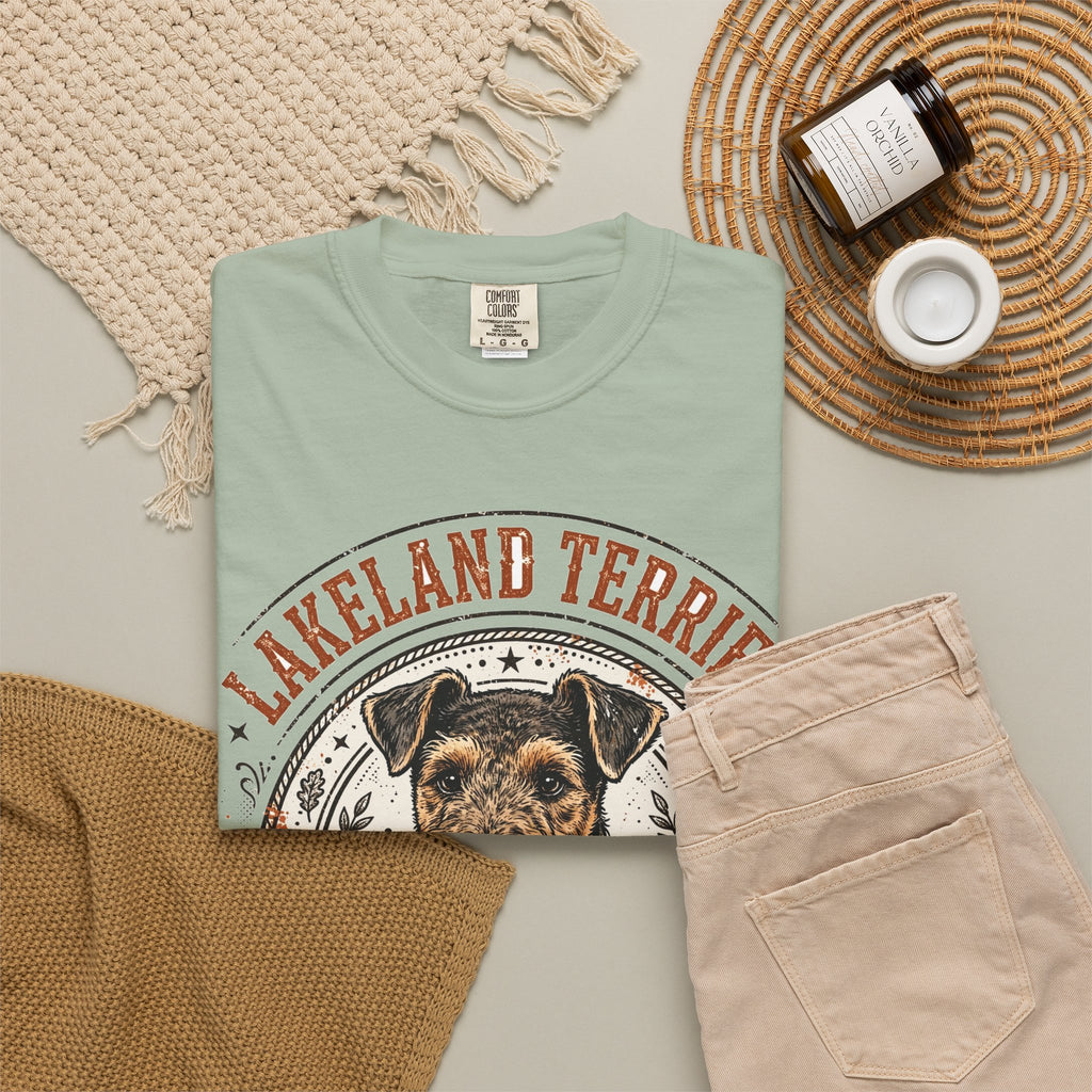 'Lake Effect Chaos' Lakeland Terrier T-Shirt — alternate view