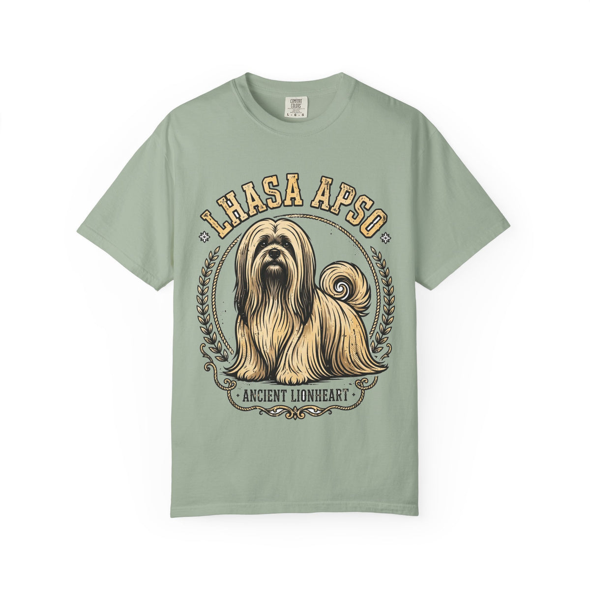 'Ancient Lionheart' Lhasa Apso T-Shirt — alternate view