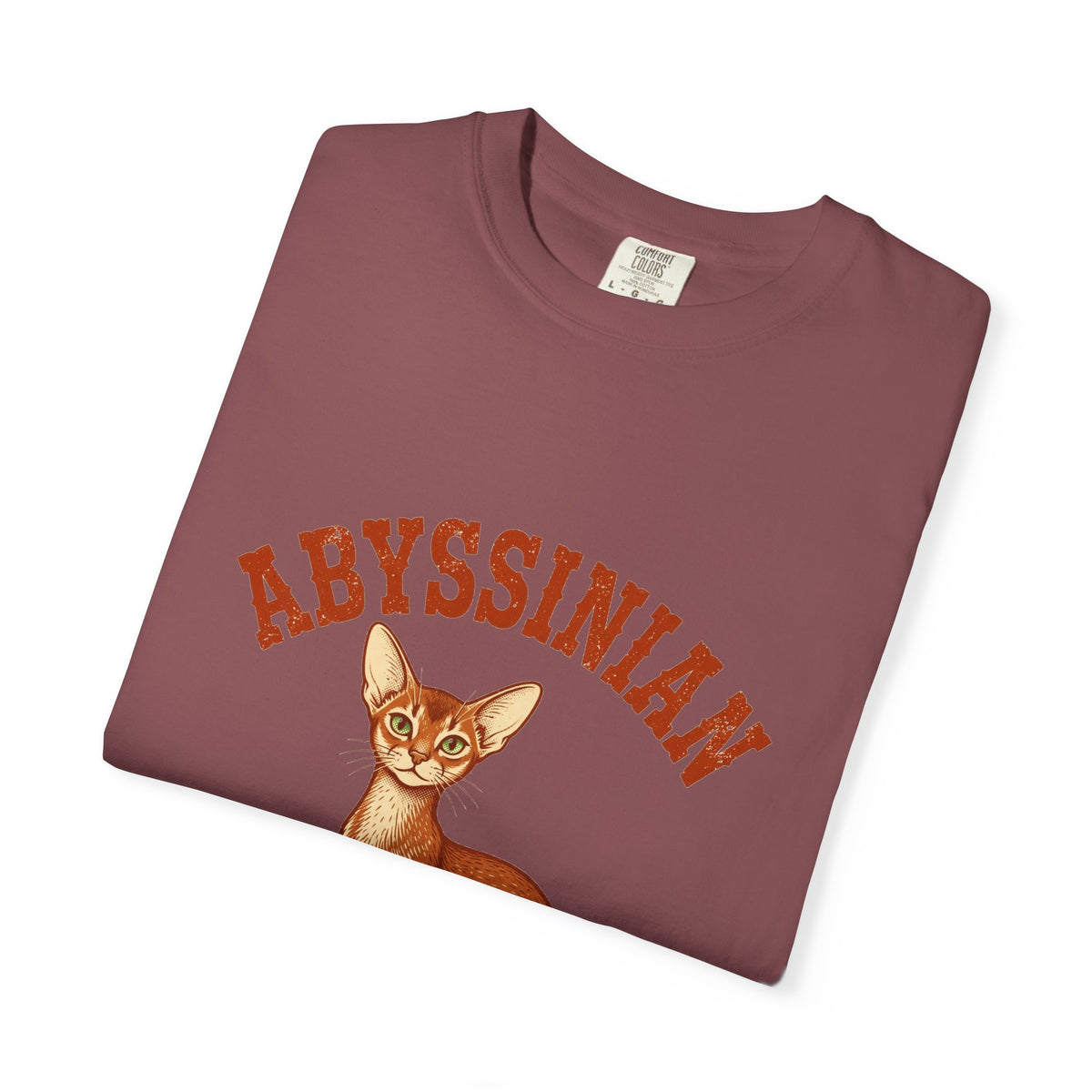 'Velvet Whirlwind Abyssinian' Abyssinian T-Shirt — alternate view