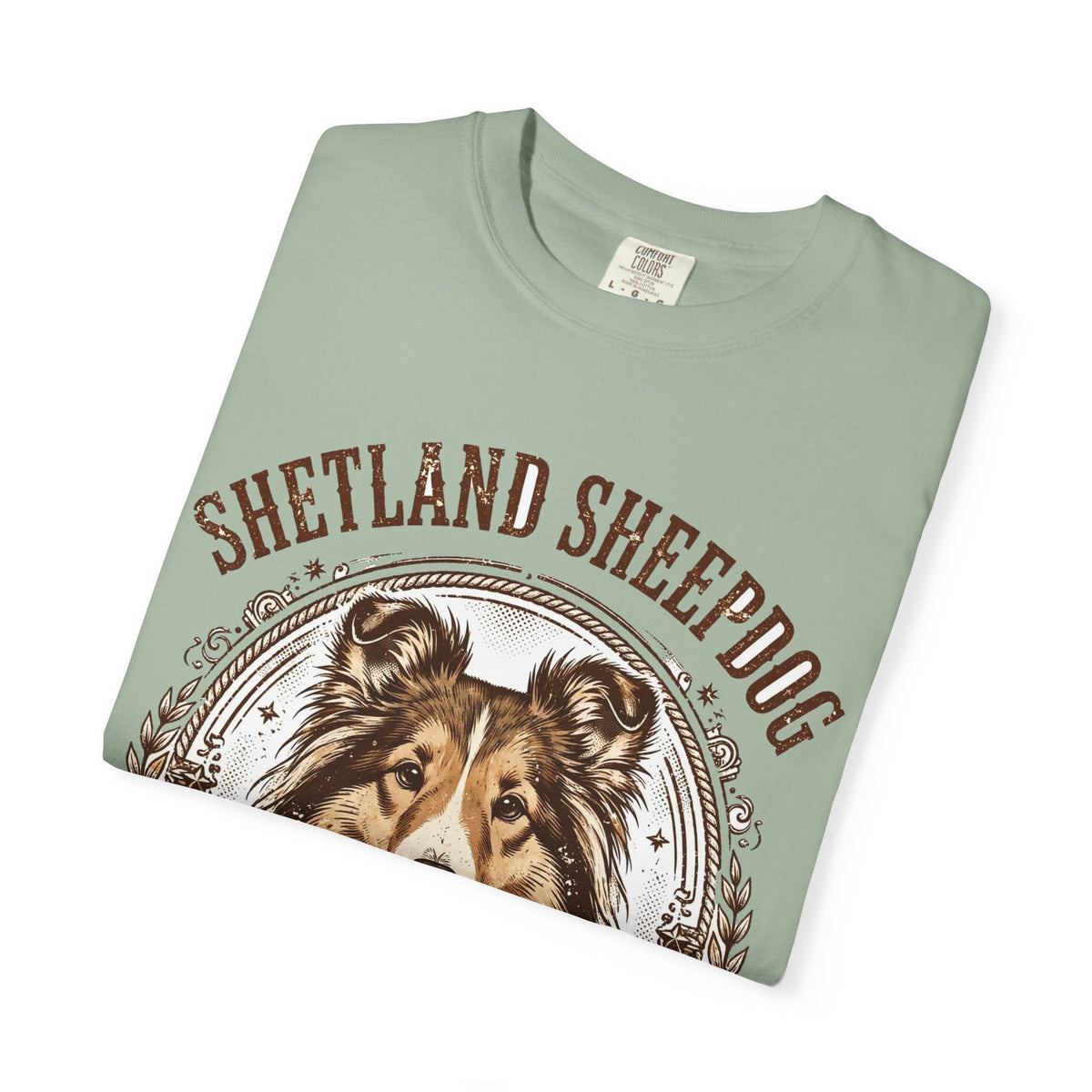 'Sheltie Shuffle' Shetland Sheepdog T-Shirt — alternate view