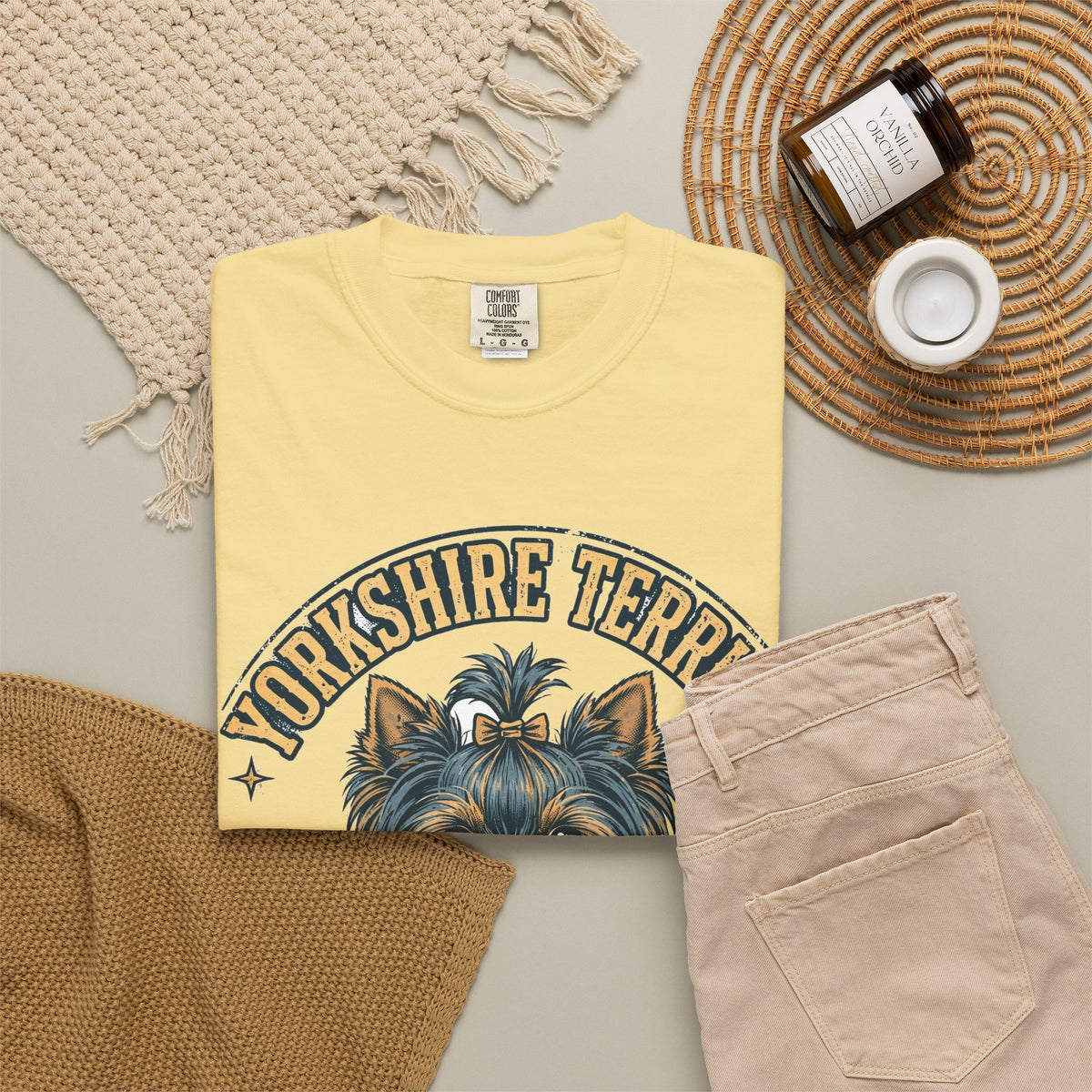 'Tiny Boss' Yorkshire Terrier T-Shirt — alternate view