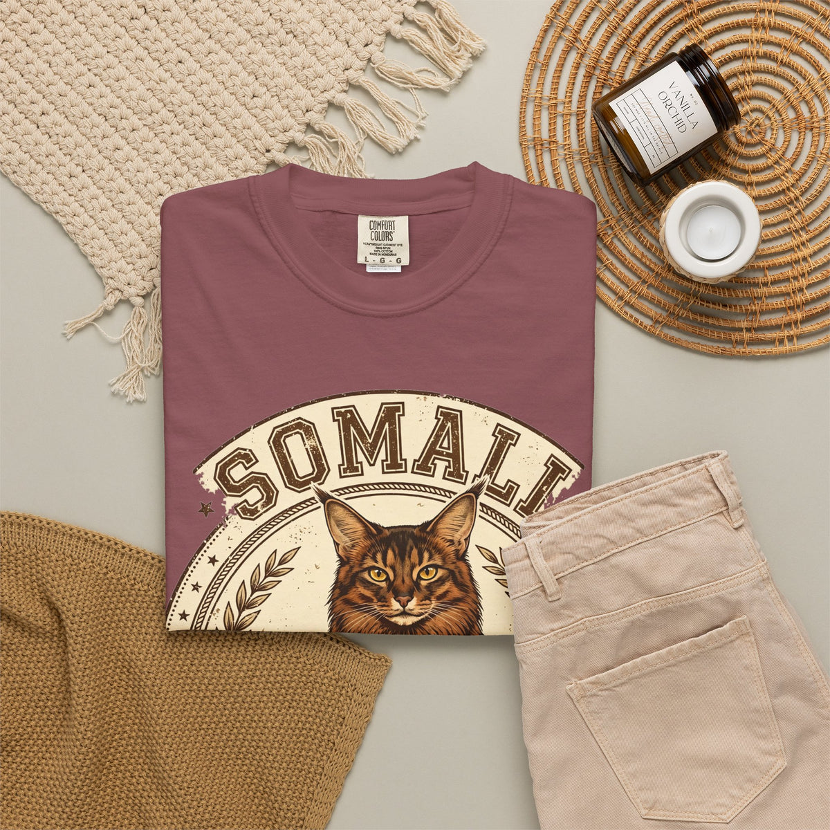 'Little Fox' Somali Cat T-Shirt — alternate view
