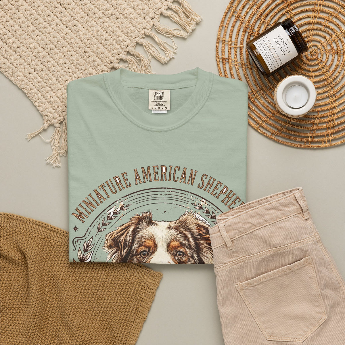 'Tiny Tornado' Mini American Shepherd T-Shirt — alternate view