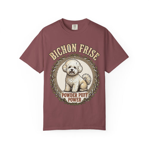 'Powder Puff Power' Bichon Frise T-Shirt — alternate view