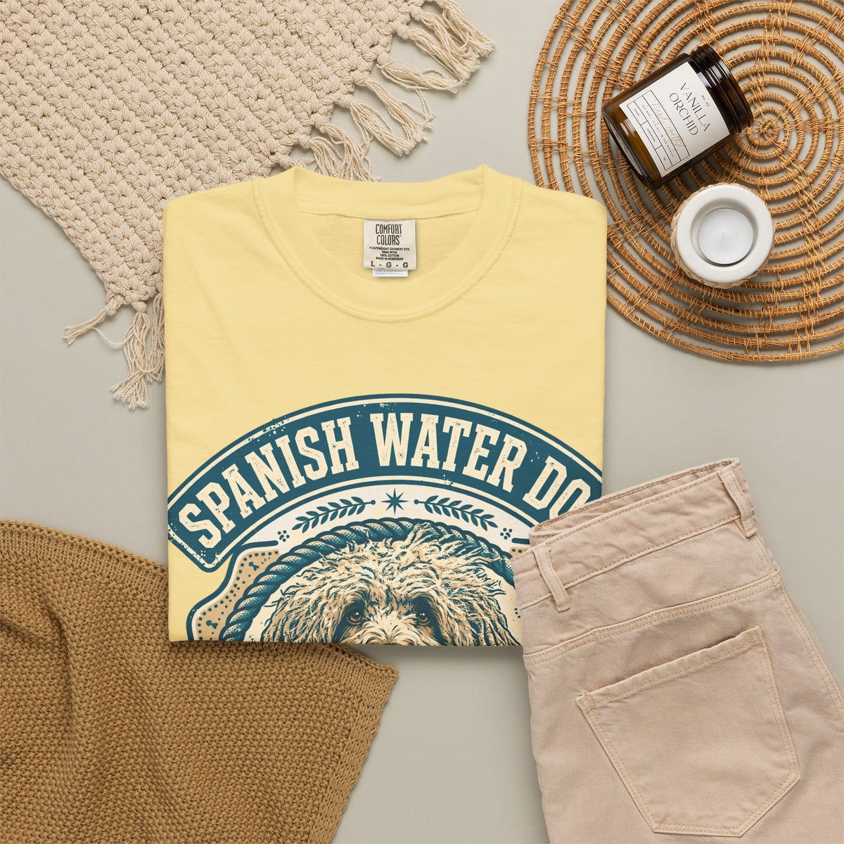 'Waterproof' Spanish Water Dog T-Shirt — alternate view