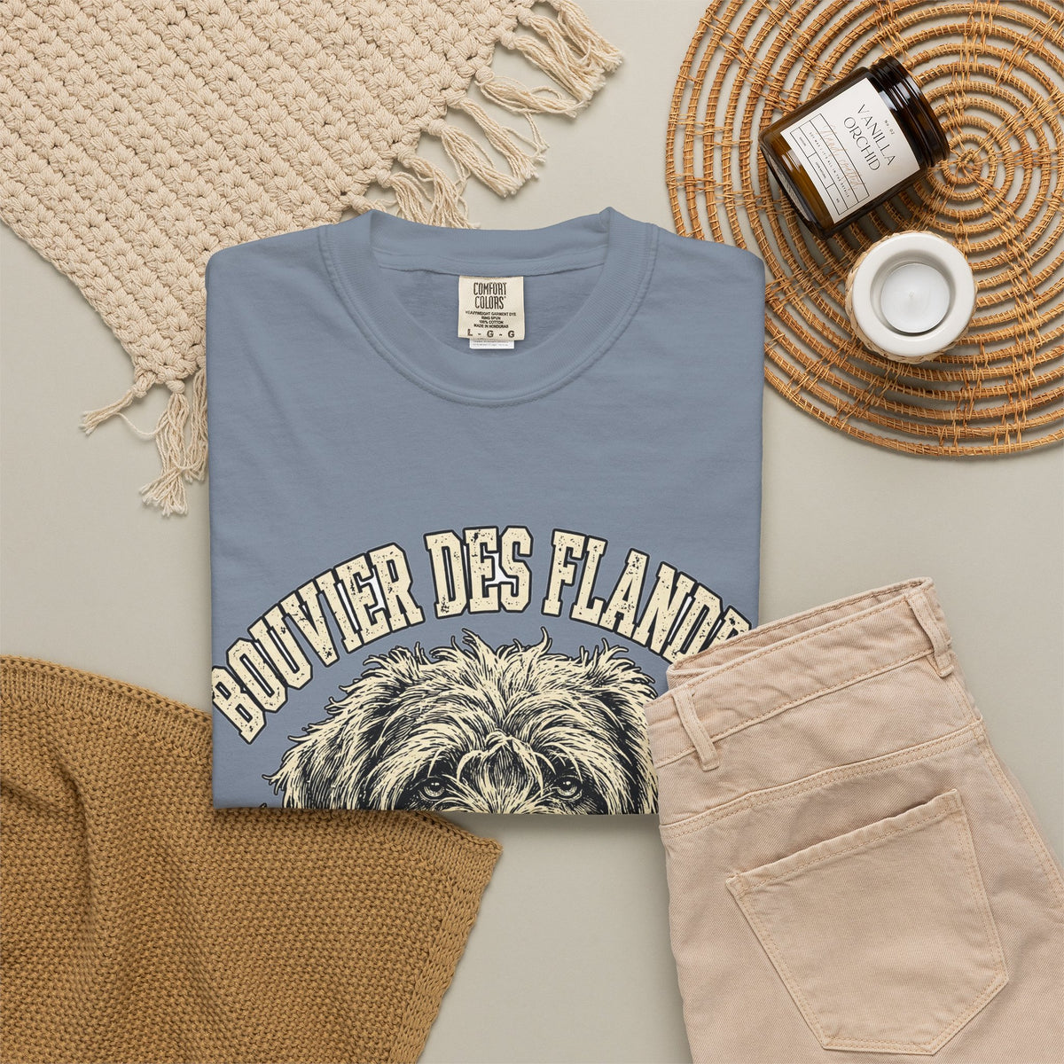 'Flanders Floof' Bouvier des Flandres T-Shirt — alternate view