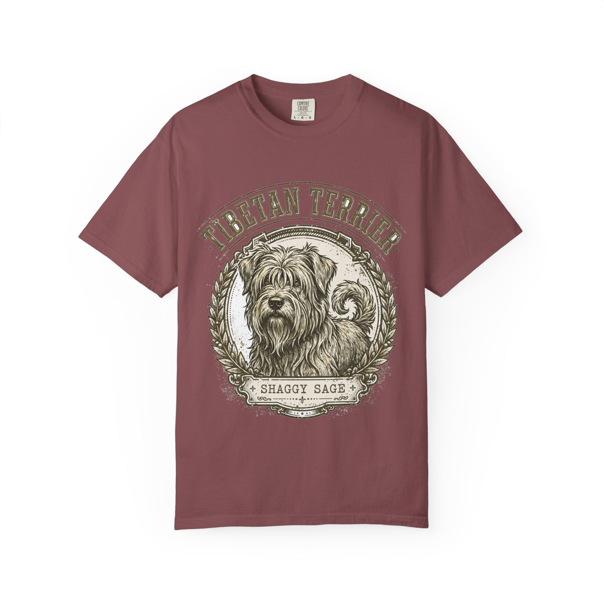 'Shaggy Sage' Tibetan Terrier T-Shirt — alternate view