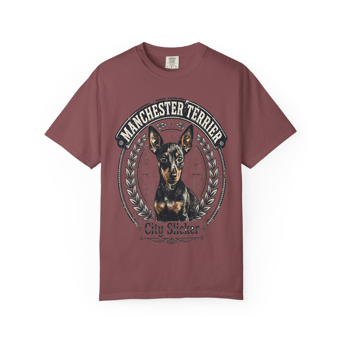 'City Slicker' Manchester Terrier T-Shirt — alternate view