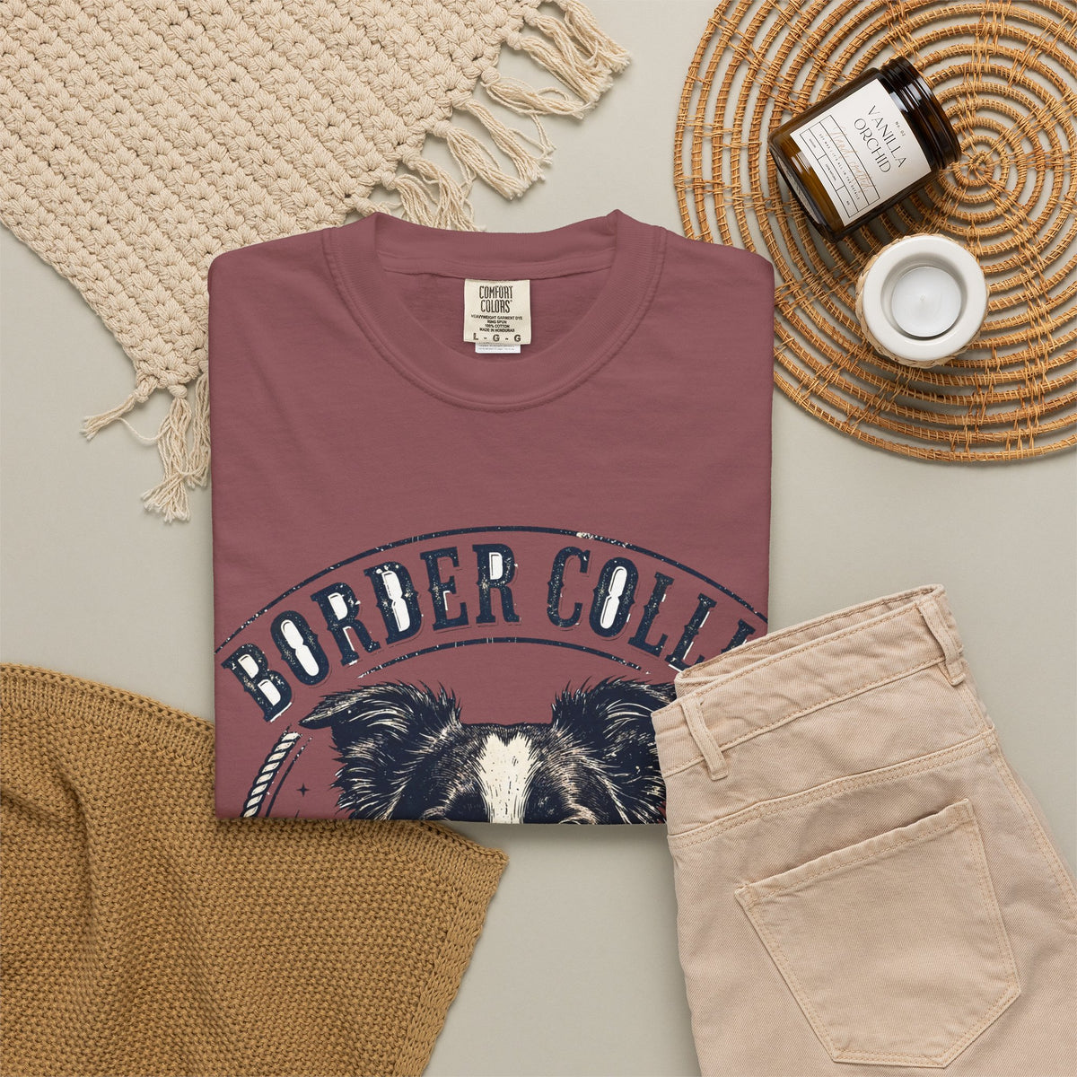'Herd Mentality' Border Collie T-Shirt — alternate view