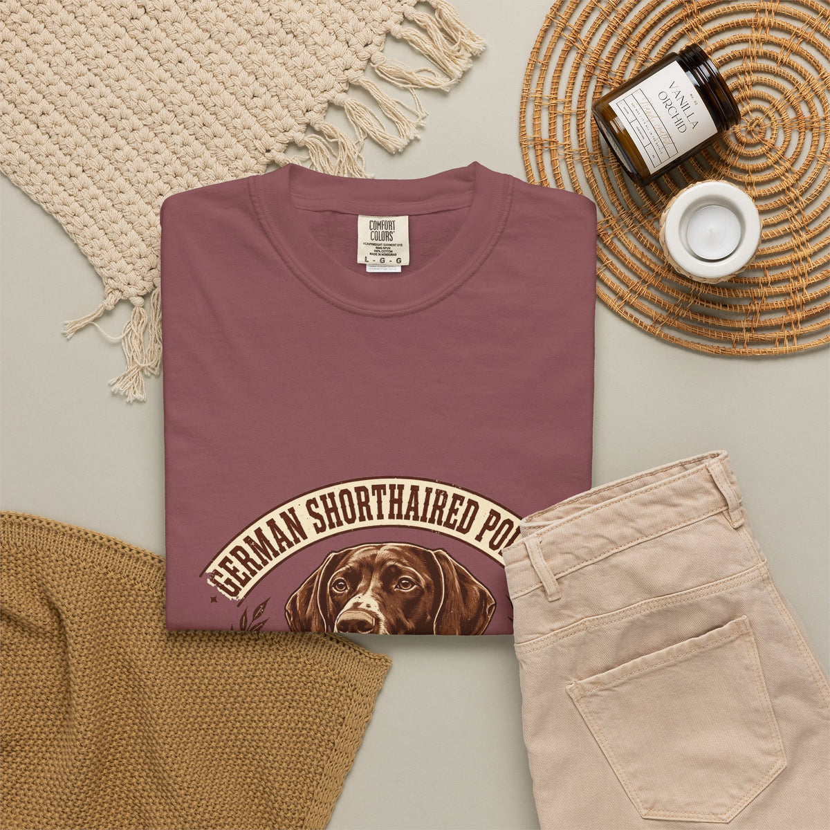 'Roam Free German Shorthaired Pointer' German Shorthaired Pointer T-Shirt — alternate view