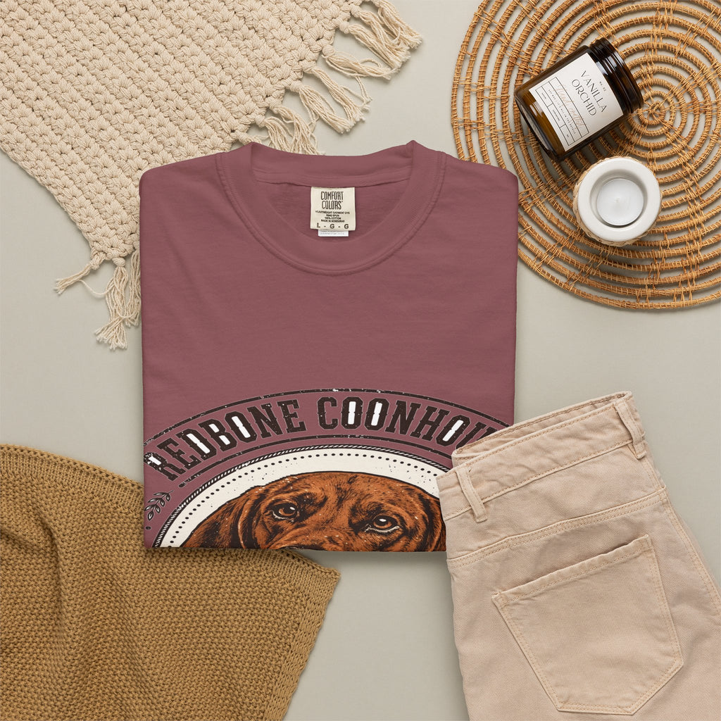 'Mahogany Howler' Redbone Coonhound T-Shirt — alternate view