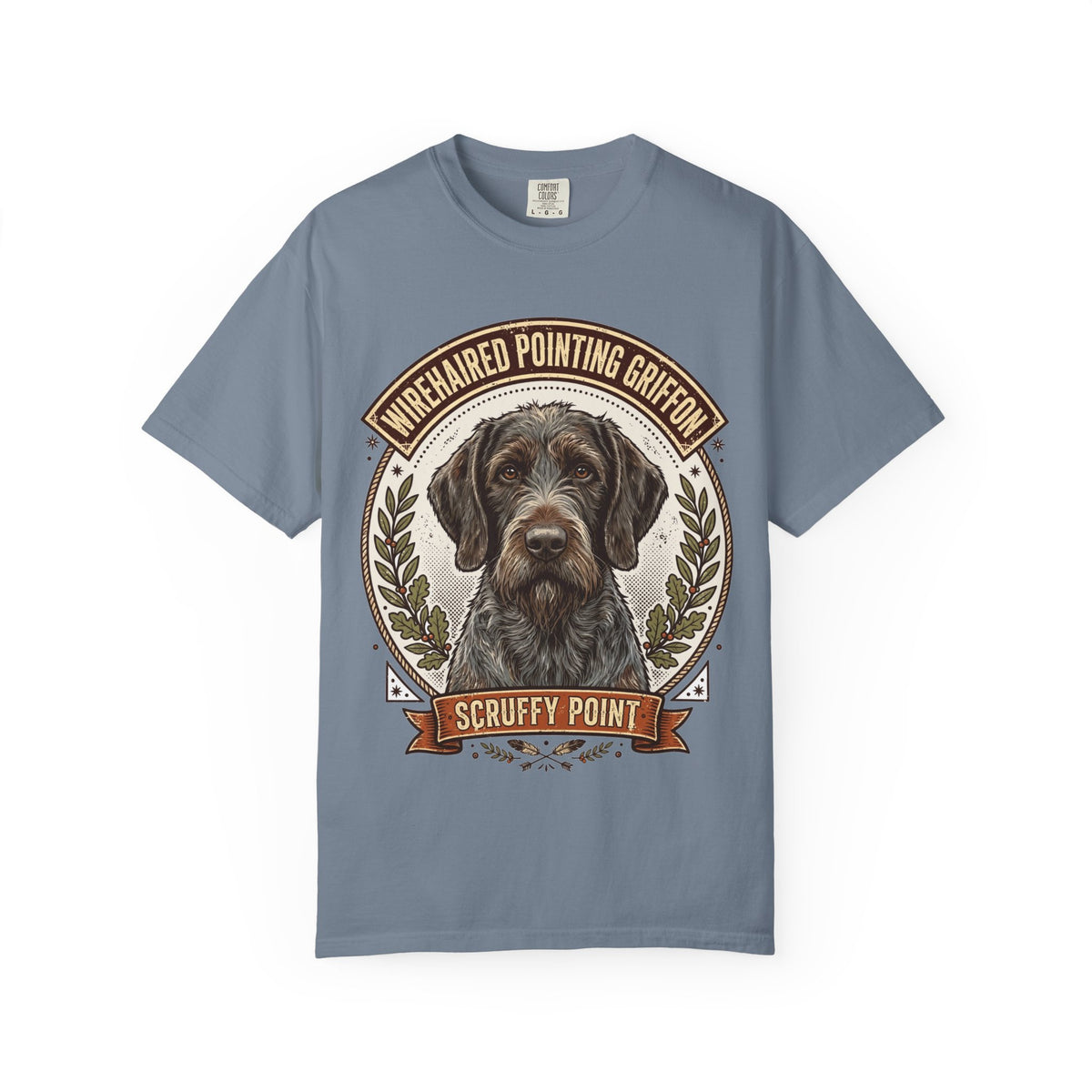 'Scruffy Point' Wirehaired Pointing Griffon T-Shirt — alternate view